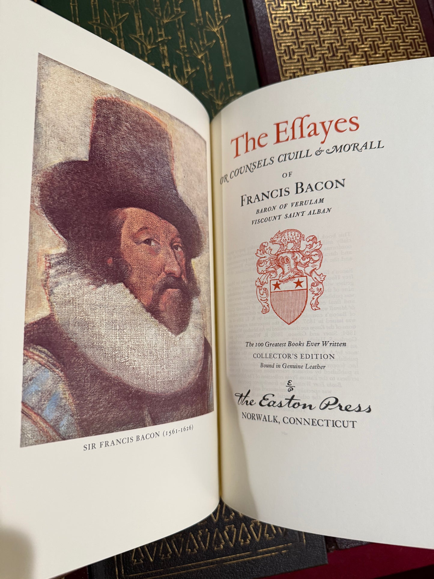 The Essays of Francis Bacon (Easton) Great Condition
