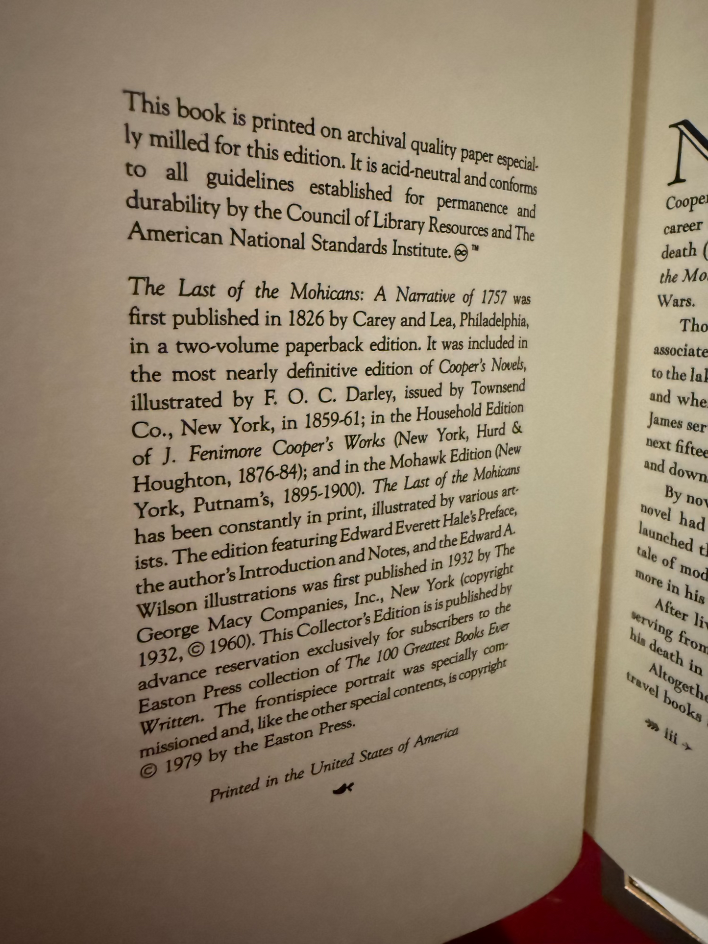 The Last of the Mohicans by James Fenimore Cooper (Easton)