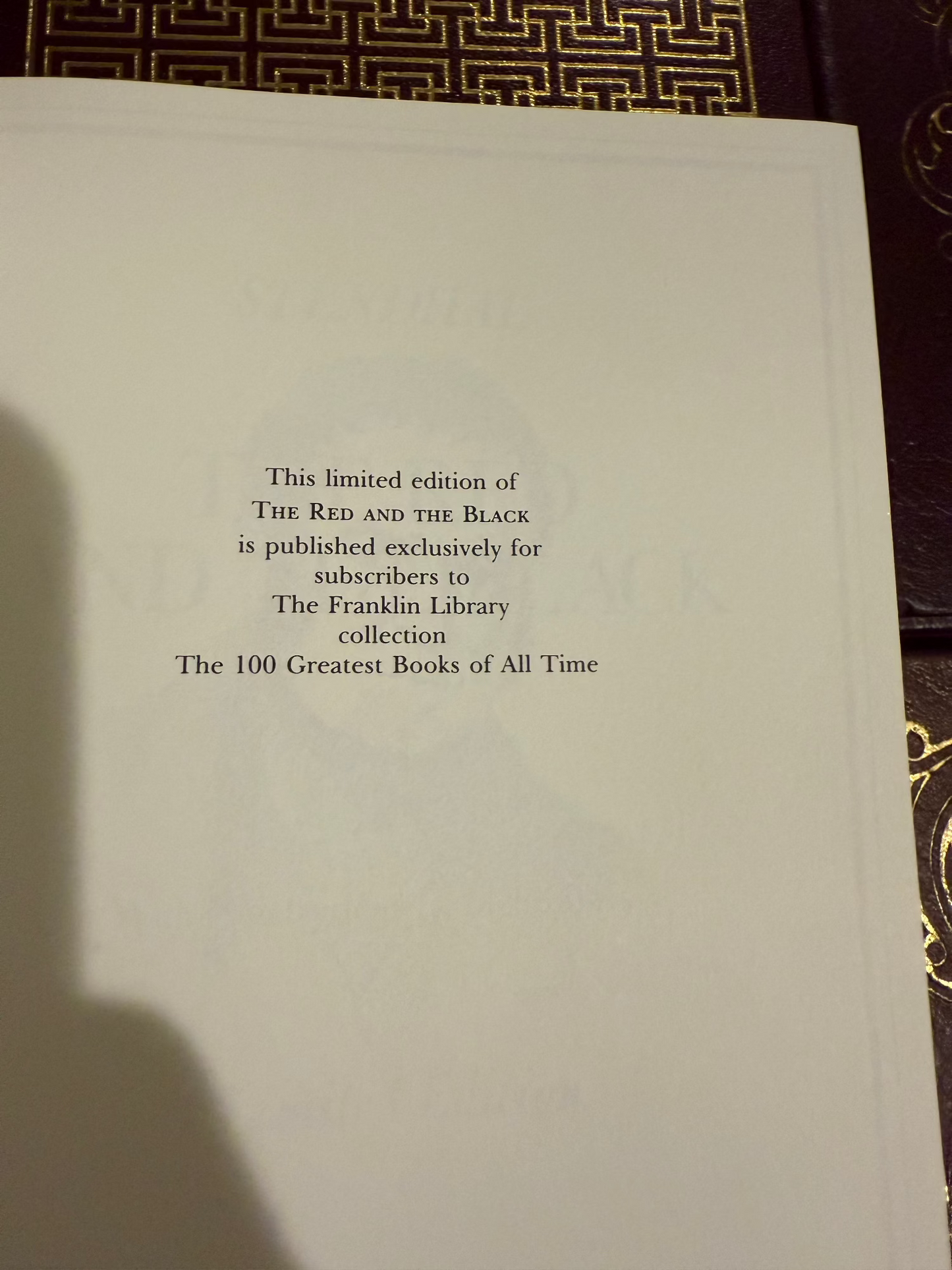 The Red and the Black by Stendhal (Franklin)